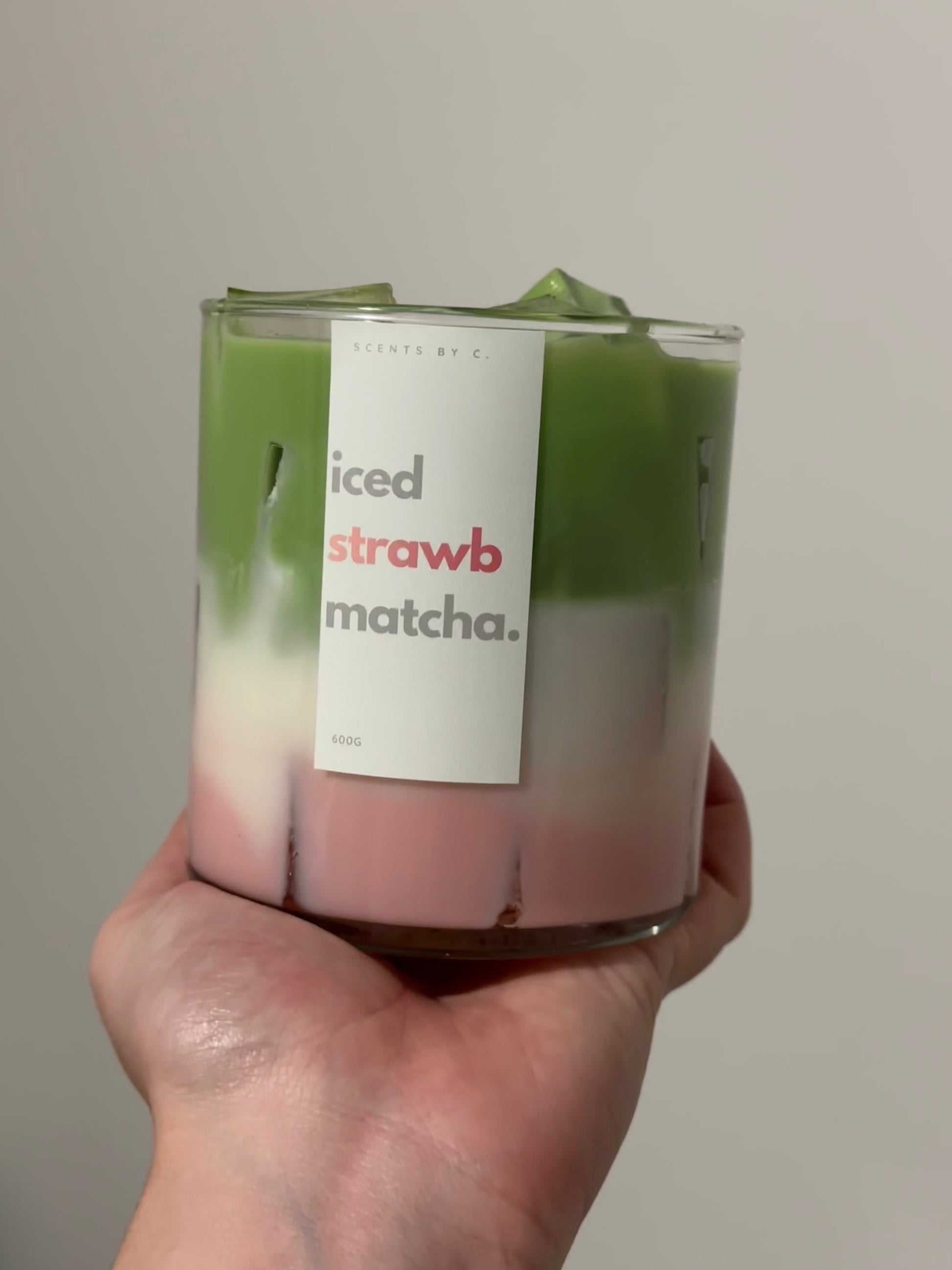 Iced Strawb Matcha Latte
