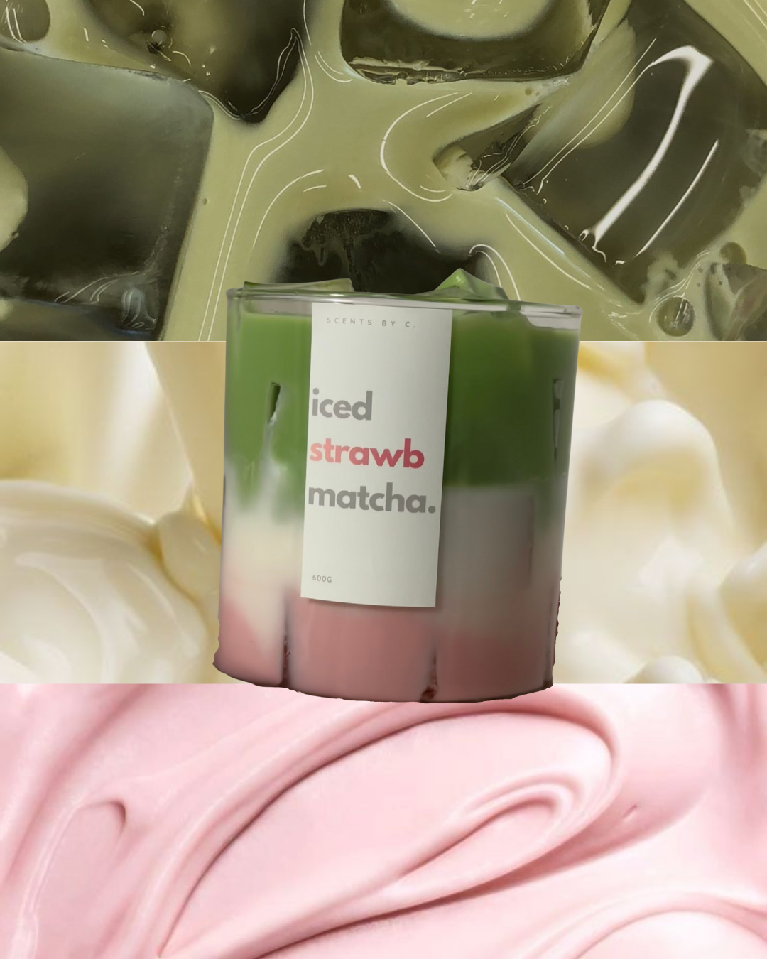 Iced Strawb Matcha Latte