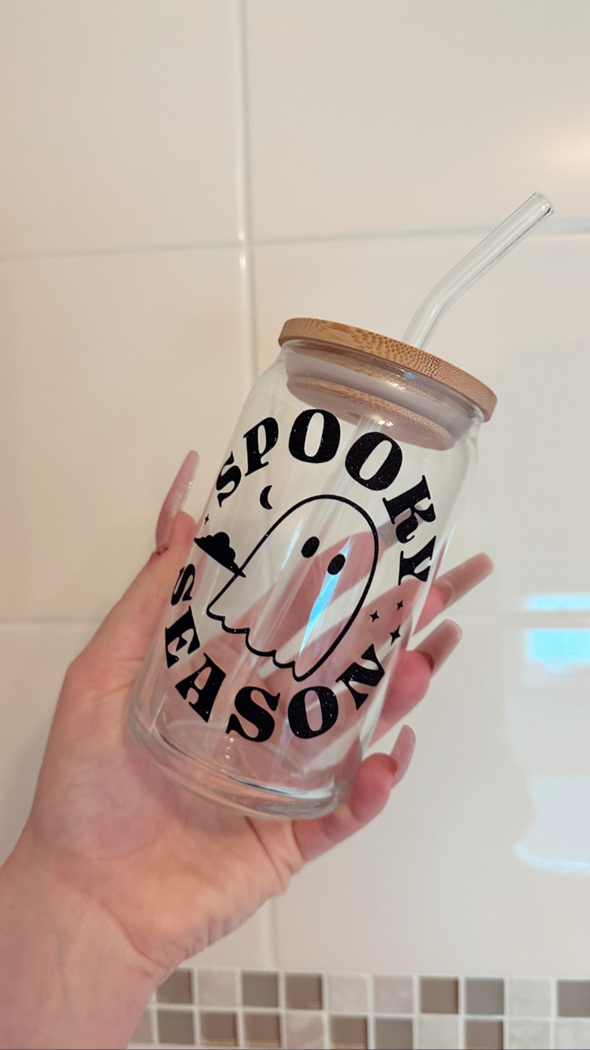 Spooky Ice Coffee Glasses