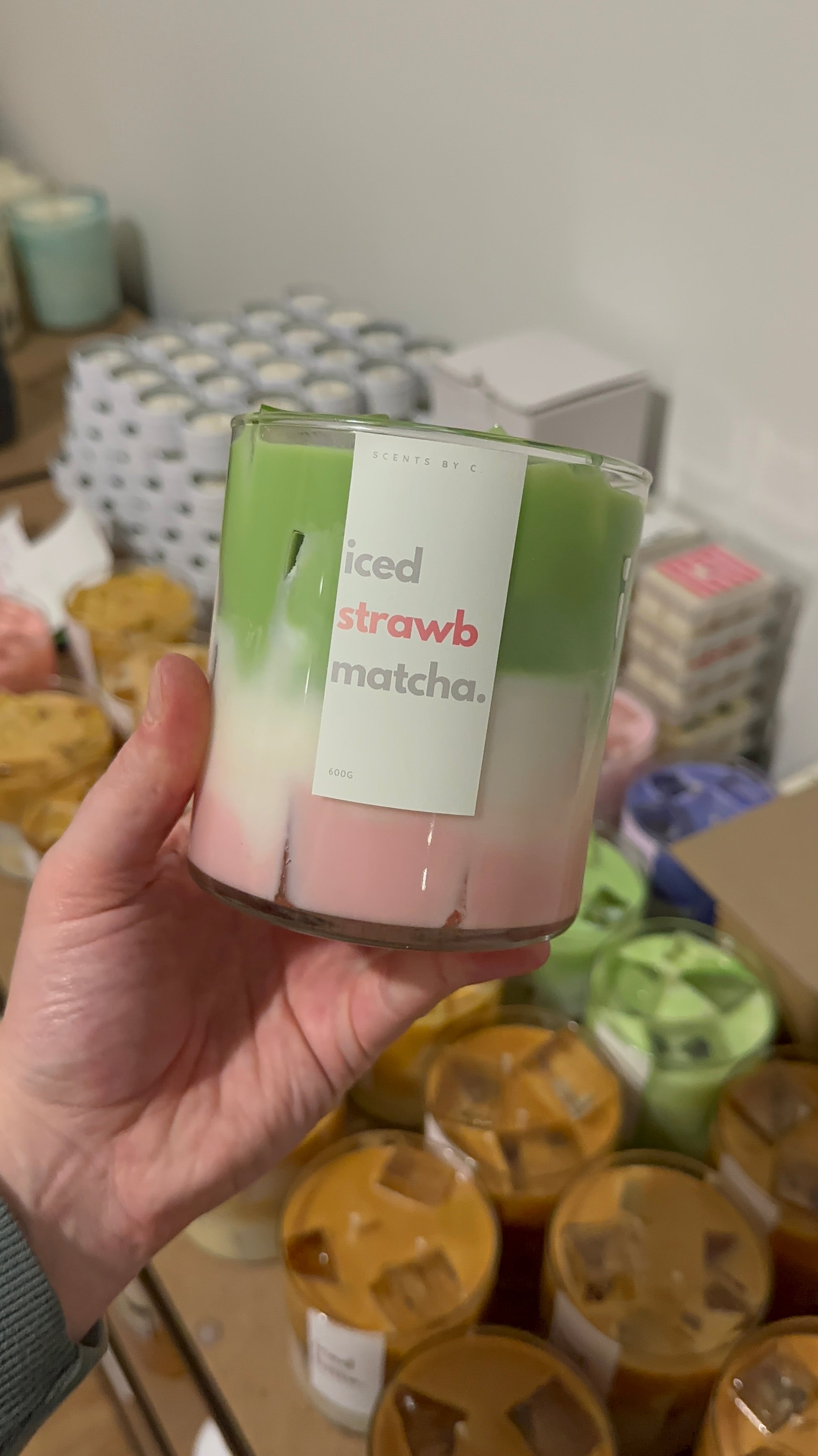 Iced Strawb Matcha Latte