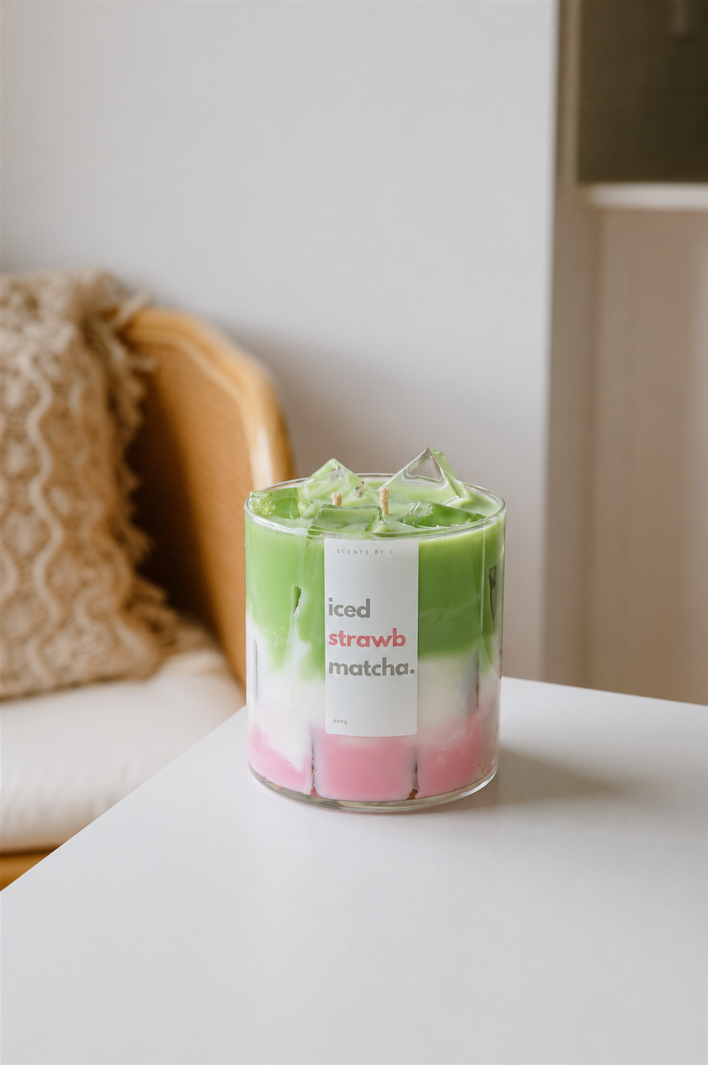 Iced Strawb Matcha Latte