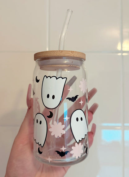 Spooky Ice Coffee Glasses