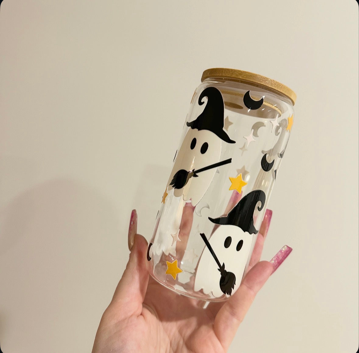 Spooky Ice Coffee Glasses