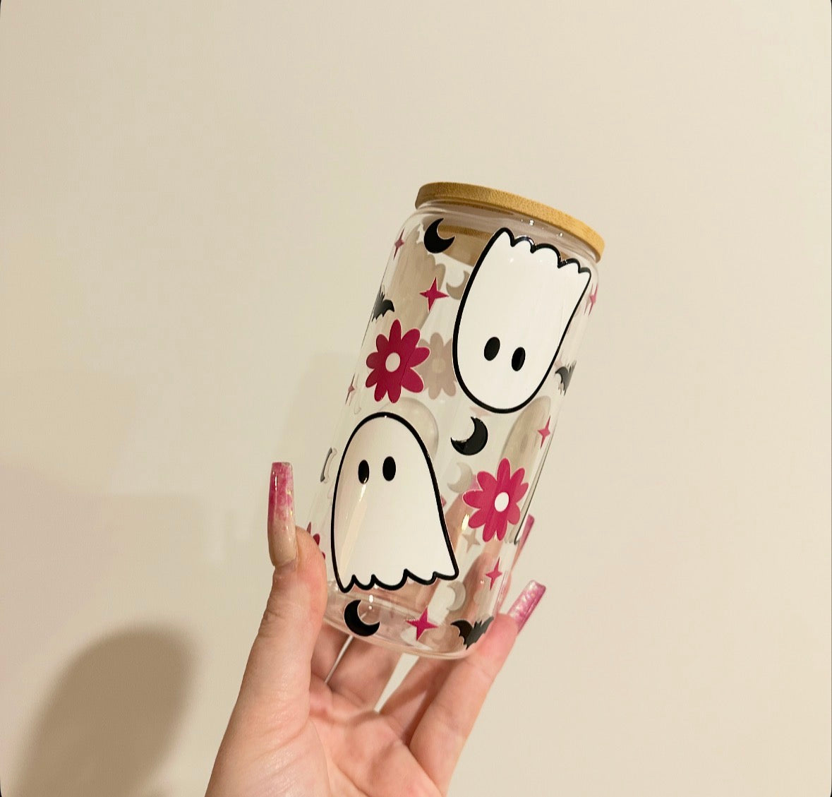 Spooky Ice Coffee Glasses