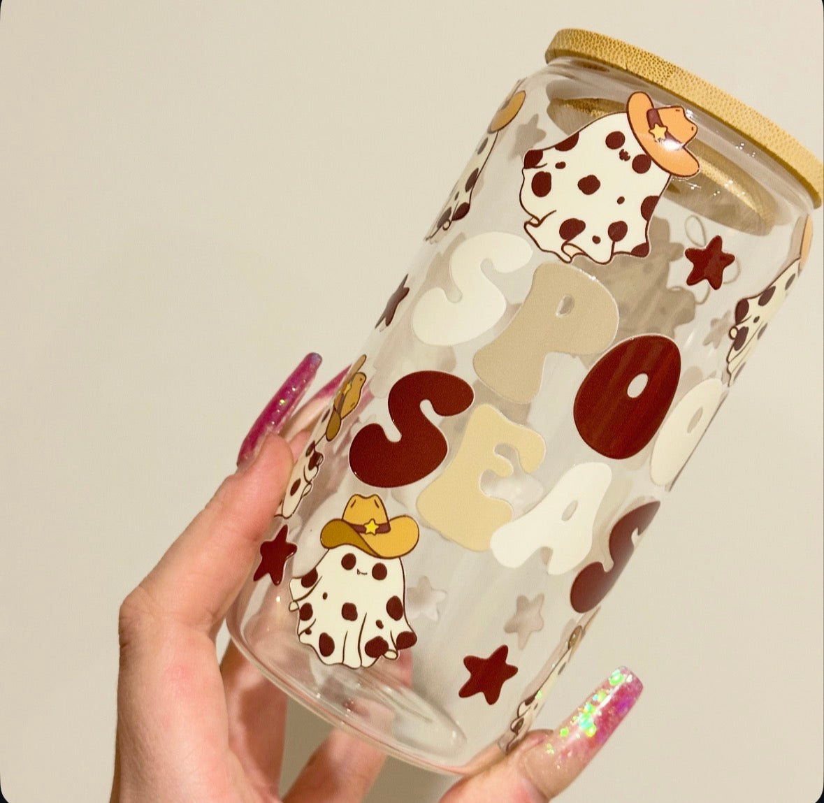 Spooky Ice Coffee Glasses